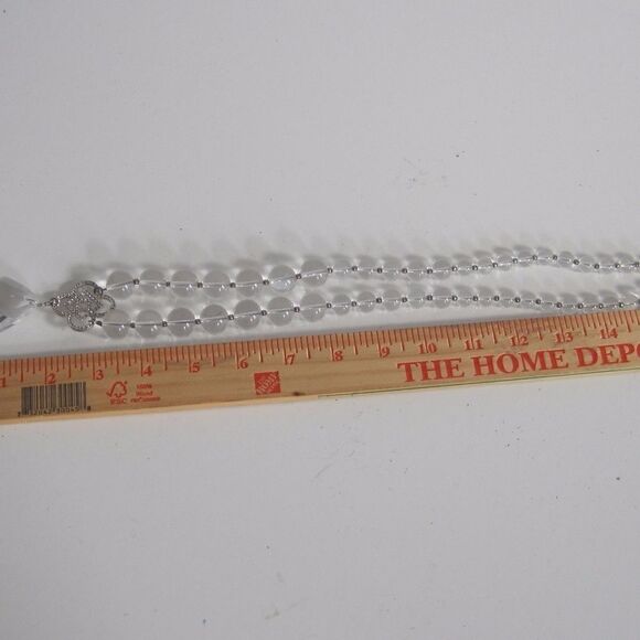 Valeska Crystal Pendant Tear Drop Necklace - Picture 8 of 8